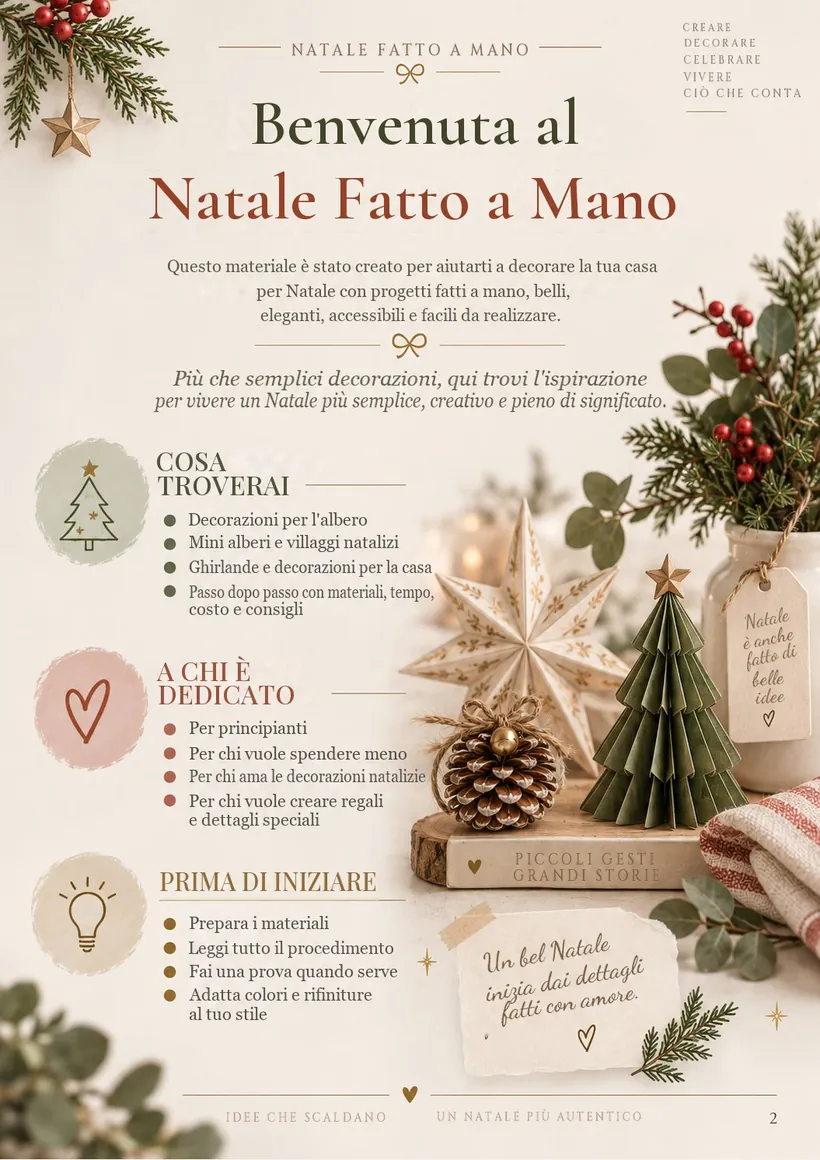 Benvenuta al Natale Fatto a Mano