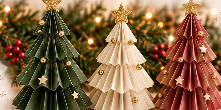 Alberi origami da tavola